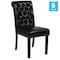 Flash Furniture 18.5 W, 27.5 L, 39.75 H 6-BT-P-BK-LEA-GG - alternate 9